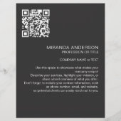 Monogram Moderne Fette Typografie Professionell Flyer (Hinten)