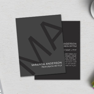 Monogram Moderne Fette Typografie Professionell Flyer