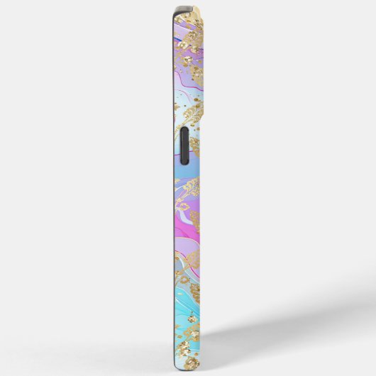 Monogram Moderner Abstrakter Glitzer Personalisier Case-Mate iPhone Hülle (Rückseite / Rechts)