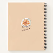 Monogram, moderner Aquarell Notizblock (Rückseite)