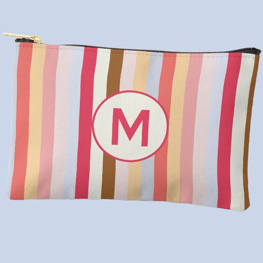 Monogram, Modernes, pastelfarbenes Konfektionsband Zubehörtasche