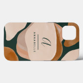 Monogram modernes Rostgrün abstrakt stilvoll elega Case-Mate iPhone Hülle (Rückseite (Horizontal))