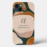 Monogram modernes Rostgrün abstrakt stilvoll elega