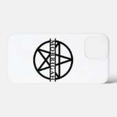 Monogram Monochrome Name Case-Mate iPhone Hülle (Rückseite (Horizontal))