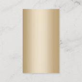 Monogram-Monogram-Gold-Schere Moderne Frisur Styli Visitenkarte (Rückseite)