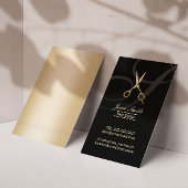 Monogram-Monogram-Gold-Schere Moderne Frisur Styli Visitenkarte