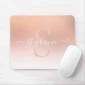 Monogram-Mouse-Pad mit Goldschimmer-Glitzer Mousepad (Mit Mouse)