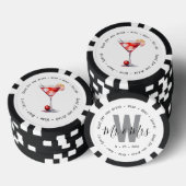 Monogram Mr. Cosmo Drink Voucher Wedding Pokerchips (Stapel)