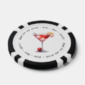 Monogram Mr. Cosmo Drink Voucher Wedding Pokerchips (Einzeln)