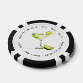 Monogram Mr. Margarita Drink Voucher Wedding Pokerchips (Einzeln)