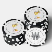 Monogram Mr. Mimosa Drink Voucher Wedding Pokerchips (Stapel)
