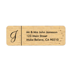 Monogram Mr. & Mrs. Bowling Lane