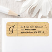Monogram Mr. & Mrs Bowling Lane Address Template L (Insitu)