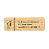 Monogram Mr. & Mrs Bowling Lane Address Template L (Vorne)