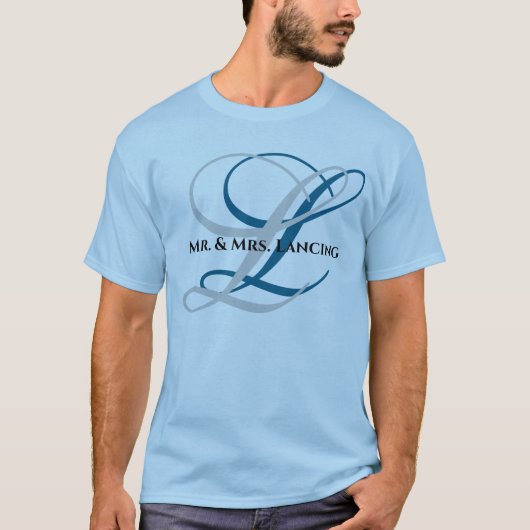 Monogram Mr. & Mrs. Shirt (Vorderseite)