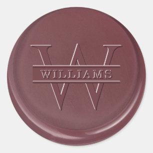 Monogram Mulberic Wax Siegel Sticker