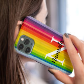 Monogram Multicolor personalisierter Name Telefonc iPhone Hülle