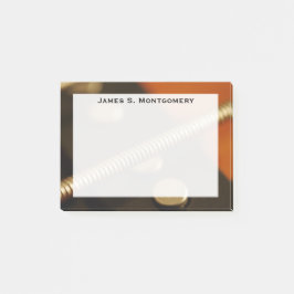 Monogram Music Electric Gold Bass Gitarre String Post-it Klebezettel