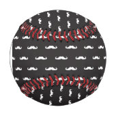 Monogram Mustache-Hipster Baseball (Vorderseite)