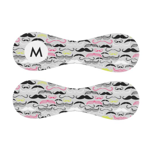 Monogram-Mustache-Muster, Retro-Stil Baseball (Paneele)