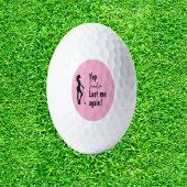 Monogram My Happiness Lady theme Golf Balls Golfball