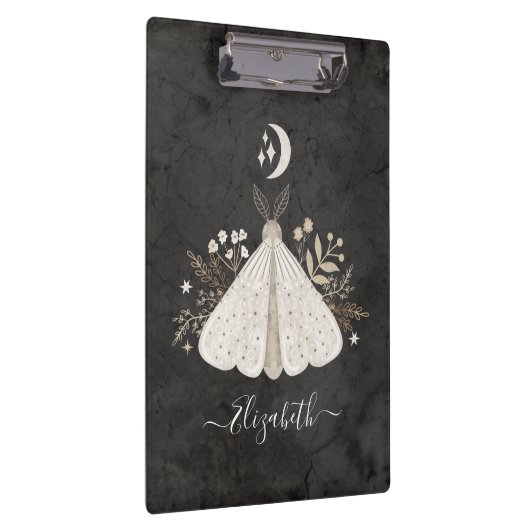 Monogram Mystical Celestial Luna Moth Klemmbrett (Rechts)