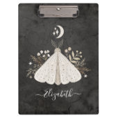Monogram Mystical Celestial Luna Moth Klemmbrett (Vorderseite)