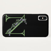 Monogram N Lavendel Eucalyptus Case-Mate iPhone Hülle (Rückseite (Horizontal))