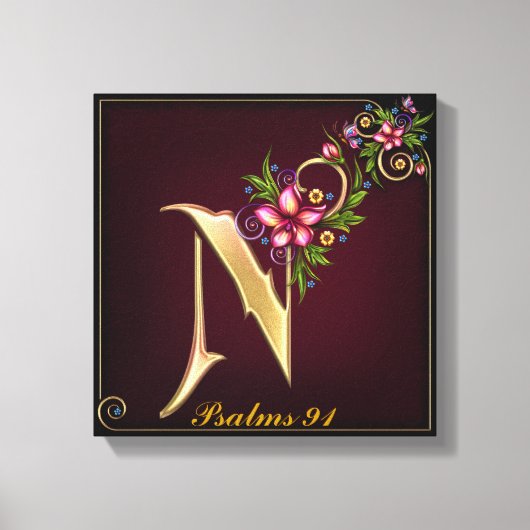 Monogram N Premium Wrapped Canvas (Gloss) Leinwanddruck (Vorderseite)