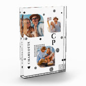 Monogram Name 3 Foto Collage Trendy Foto Blocks (Links)