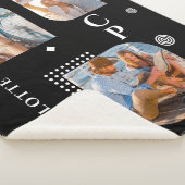 Monogram Name 3 Foto Collage Trendy Sherpadecke (3/4)