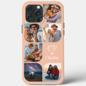 Monogram Name 6 Foto Modernes, trendy Simple Case (Rückseite)