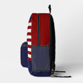 Monogram Name American Flag Map Custom Bedruckter Rucksack (Rechts)