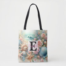 Monogram-Name auf Aquarellfarben-Blume