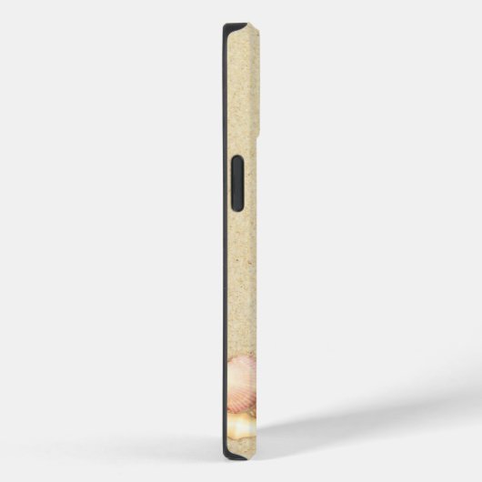 Monogram Name Beach Sand Seashells Case-Mate iPhone Hülle (Rückseite / Rechts)