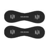 Monogram Name Black Modern Baseball (Paneele)