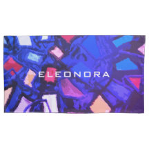 Monogram Name Blue Marine farbenfroh abstrakt fett