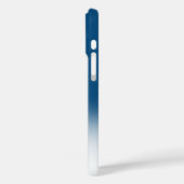 Monogram Name Blue Ombre Tropical Seepferd Case-Mate iPhone Hülle (Rückseite / Links)