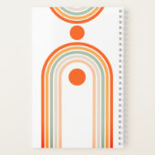 Monogram Name Boho Arch Multi Foto Trendy Girly Notizblock (Rückseite)