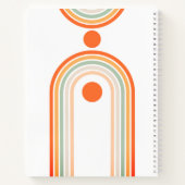 Monogram Name Boho Arch Multi Foto Trendy Girly Notizblock (Rückseite)