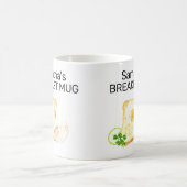 Monogram Name Breakfast Toast Egg Bacon Kaffeetasse (Mittel)