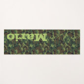 Monogram Name Camouflage Army Veteran Yoga Mat Yogamatte (Vorderseite (Horizontal))