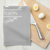 Monogram, Name der Krautfamilie  Geschirrtuch (Viertel Falte)