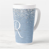 Monogram, Name des blauen, gebürsteten Metalls Sil Milchtasse (Rechte Ecke)