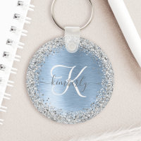 Monogram, Name des blauen, gebürsteten Metalls Sil
