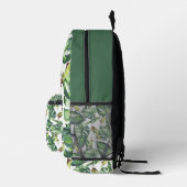 Monogram Name des tropischen Palm-Blätter Bedruckter Rucksack (Rechts)