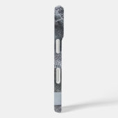 Monogram Name Elegance Black Gray Tulle Toile Look Case-Mate iPhone Hülle (Rückseite / Rechts)