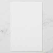 Monogram Name Elegant Einfache Minimale Hochzeit Briefpapier (Rückseite)