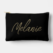 Monogram Name Eleganto Modernes Minimalistisches G Zubehörtasche (Vorderseite)