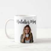 Monogram Name Foto-Geschenk Kaffeetasse (Links)